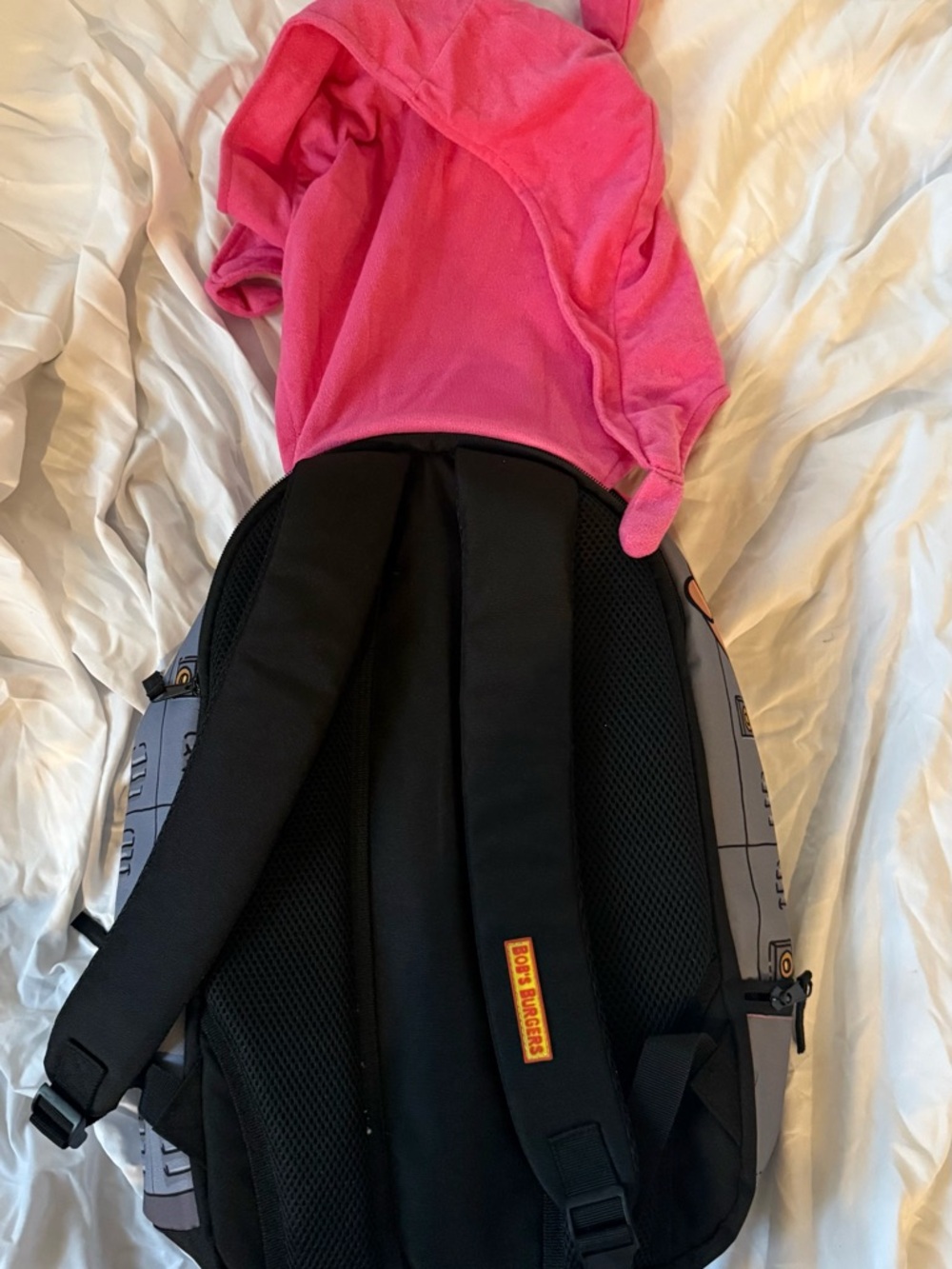 Bob's Burgers Louise Belcher Kids Backpack Pink Bunny Ears - Picture 2 of 2